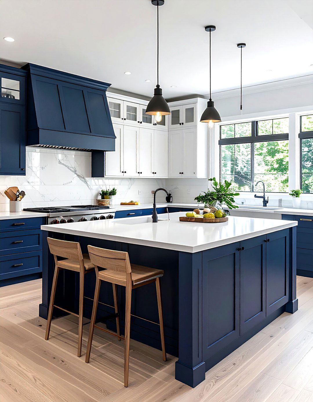 Two tone kitchen cabinets - 30 colorful kitchen ideas