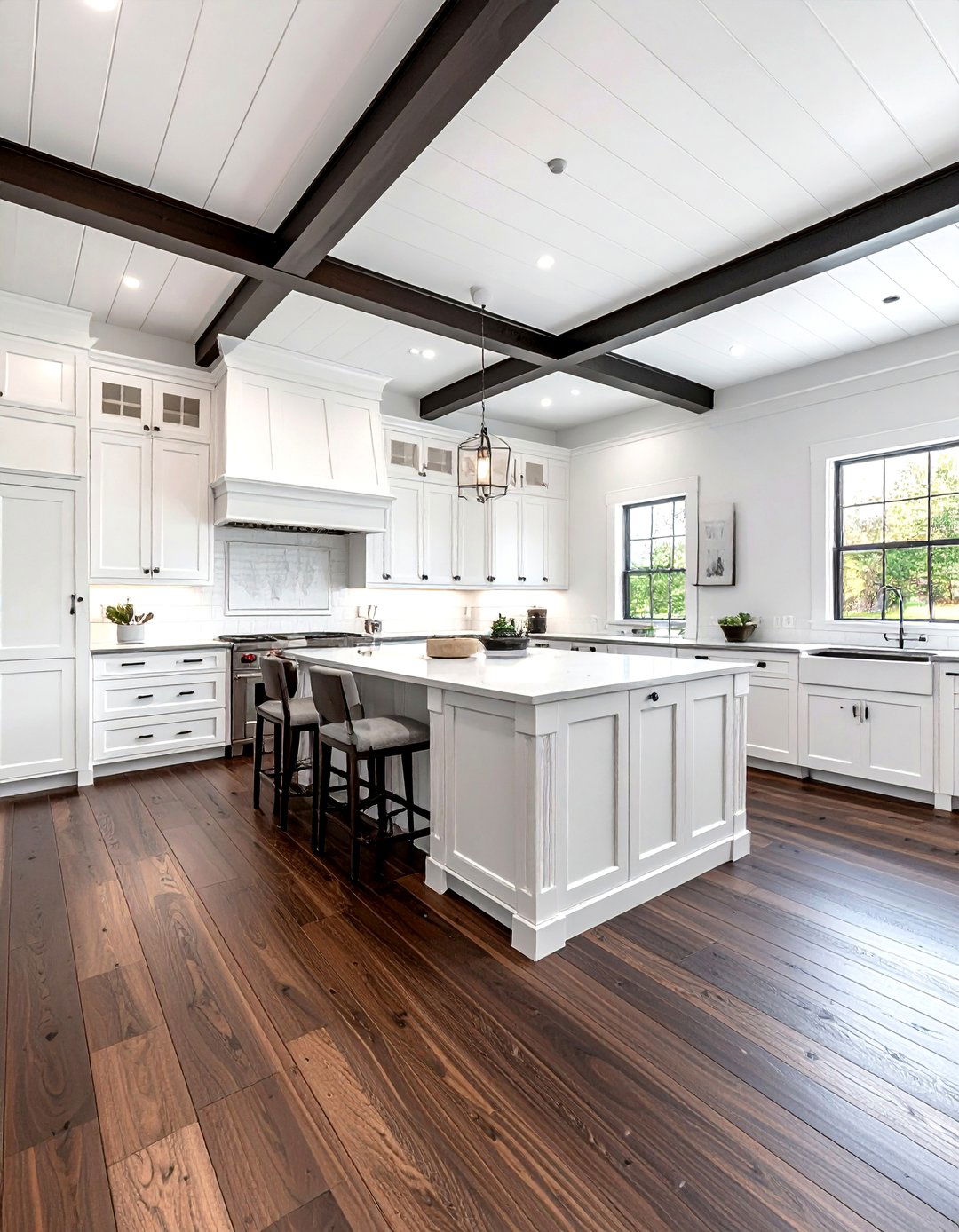 Two tone tongue and groove kitchen - 30 kitchen tongue and groove ceiling ideas