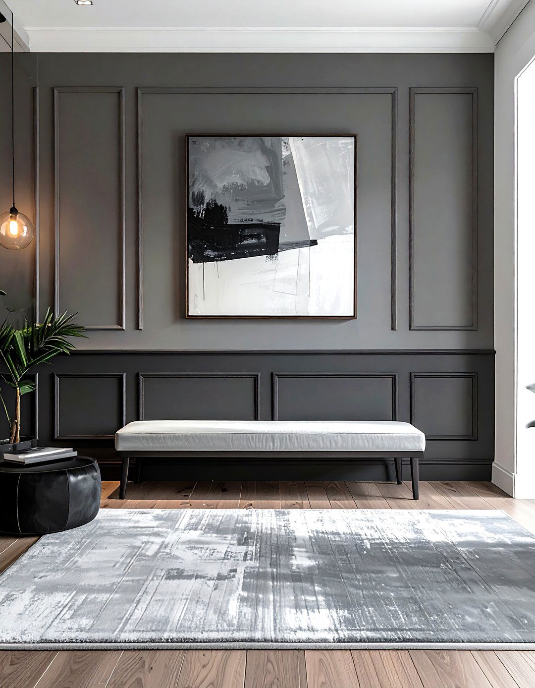 Two tone tongue and groove wall - 30 living room tongue and groove ideas