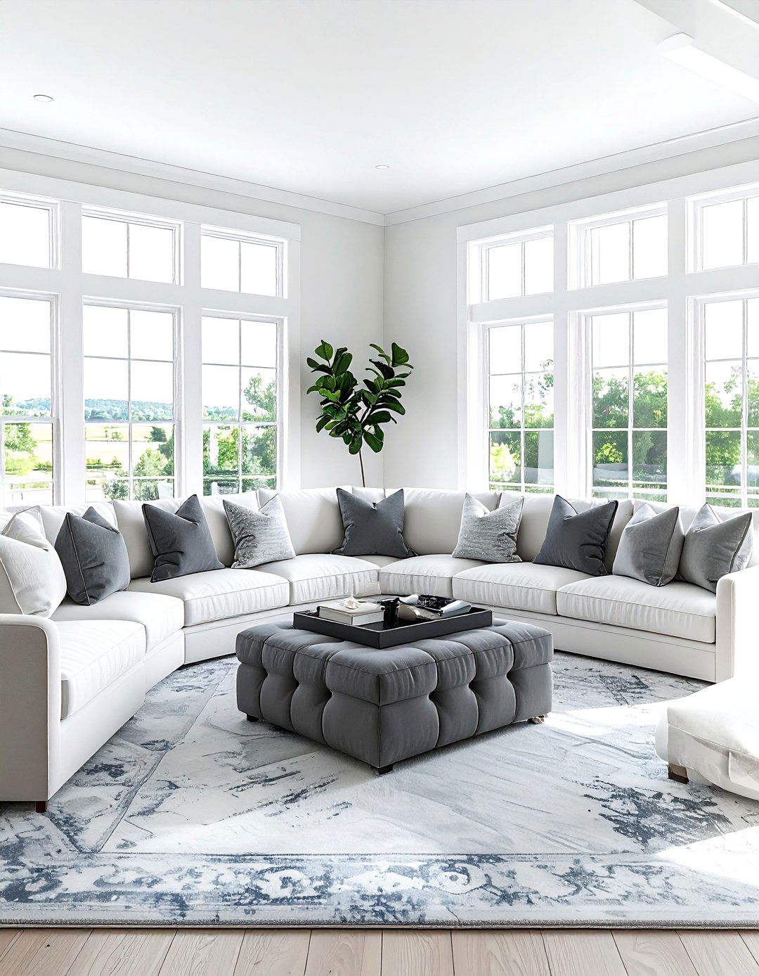 U Shaped Seating Layout - 30 living room seating arrangements ideas