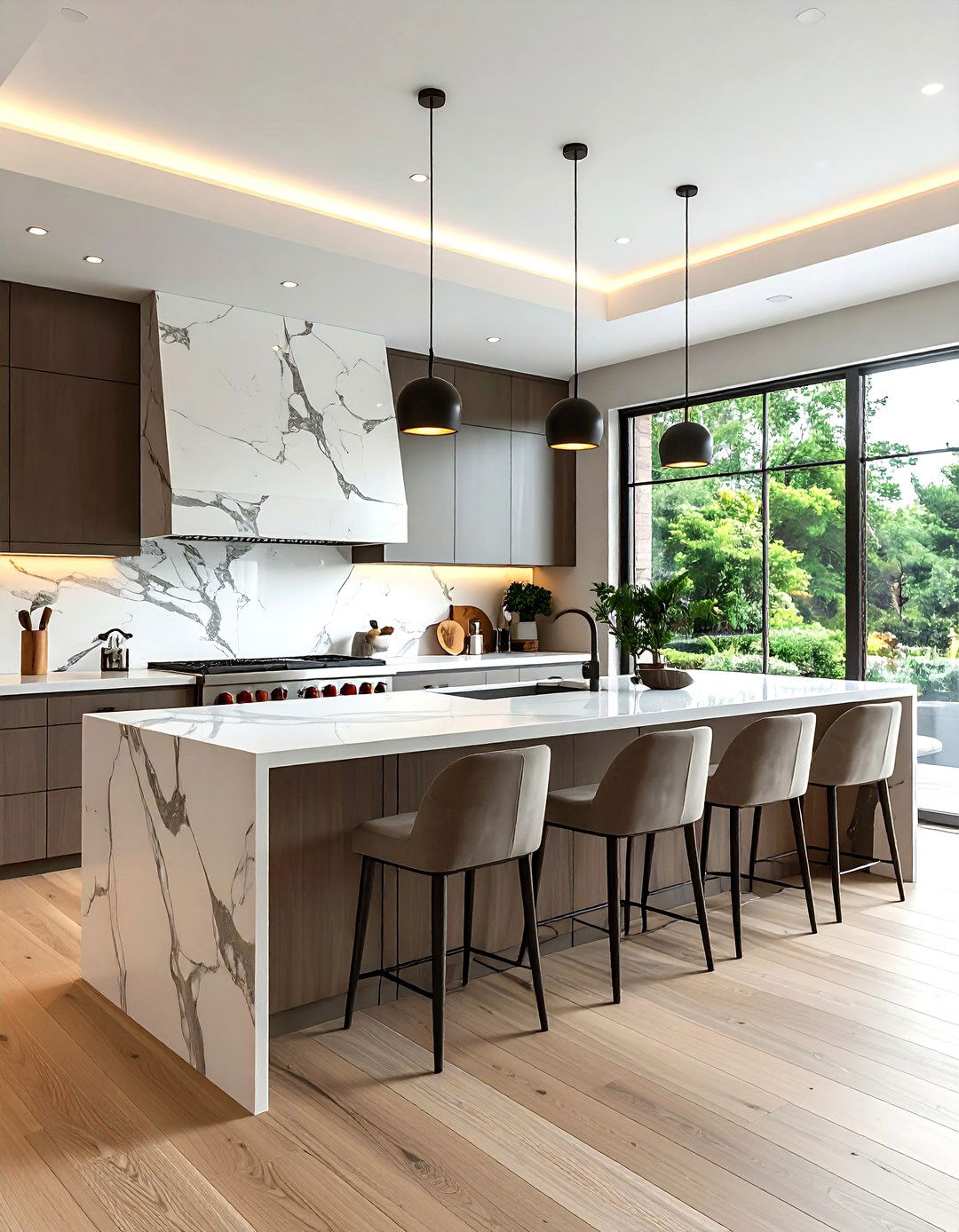 U shaped banquette under kitchen island - 30 U-shaped banquette dining ideas