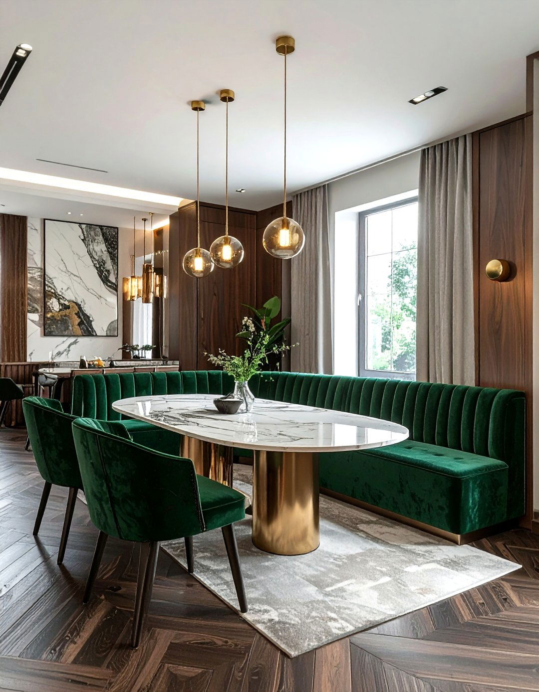 U shaped banquette - 30 built-in banquette kitchen ideas