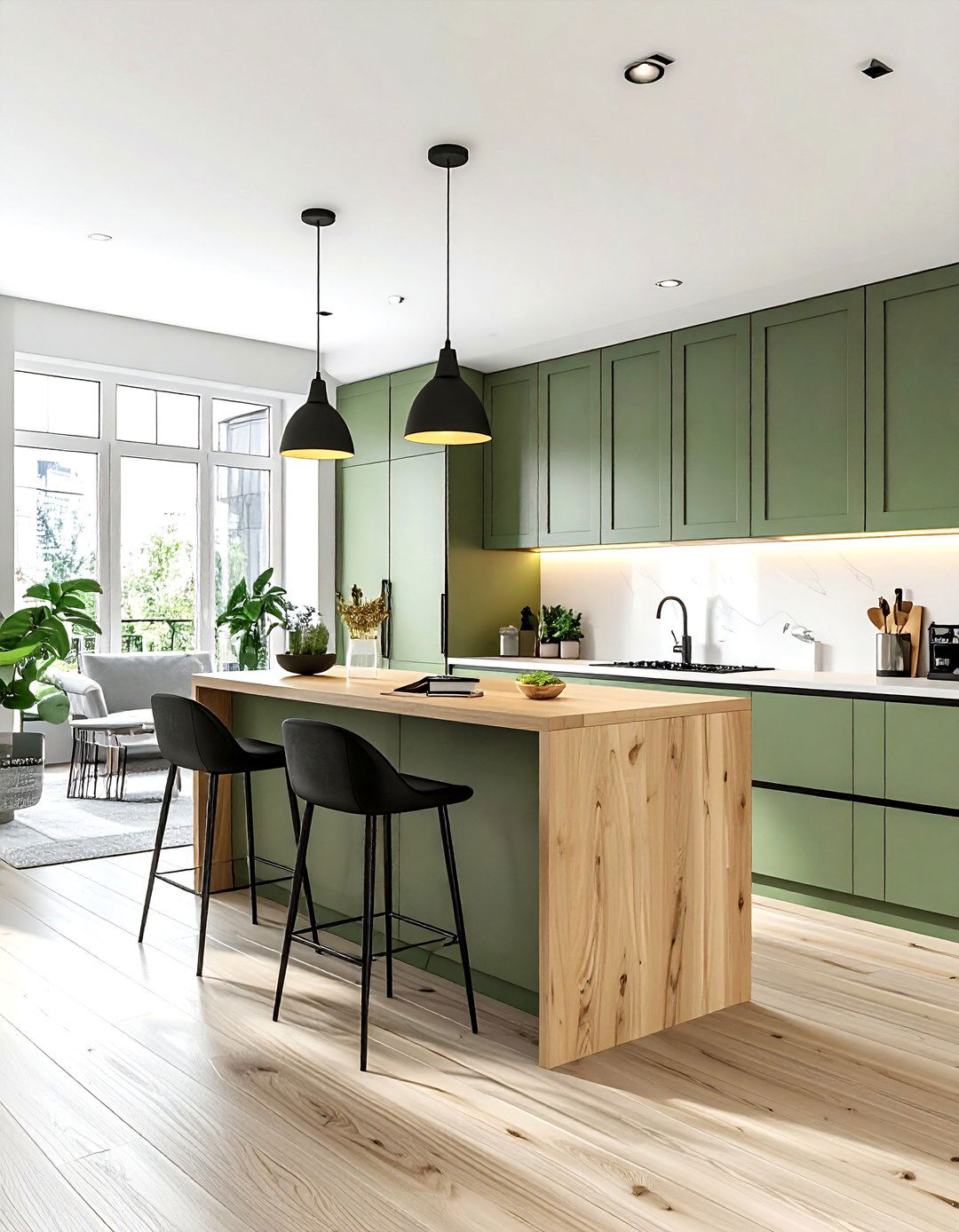 U shaped kitchen with breakfast bar - 30 U-shaped kitchen ideas