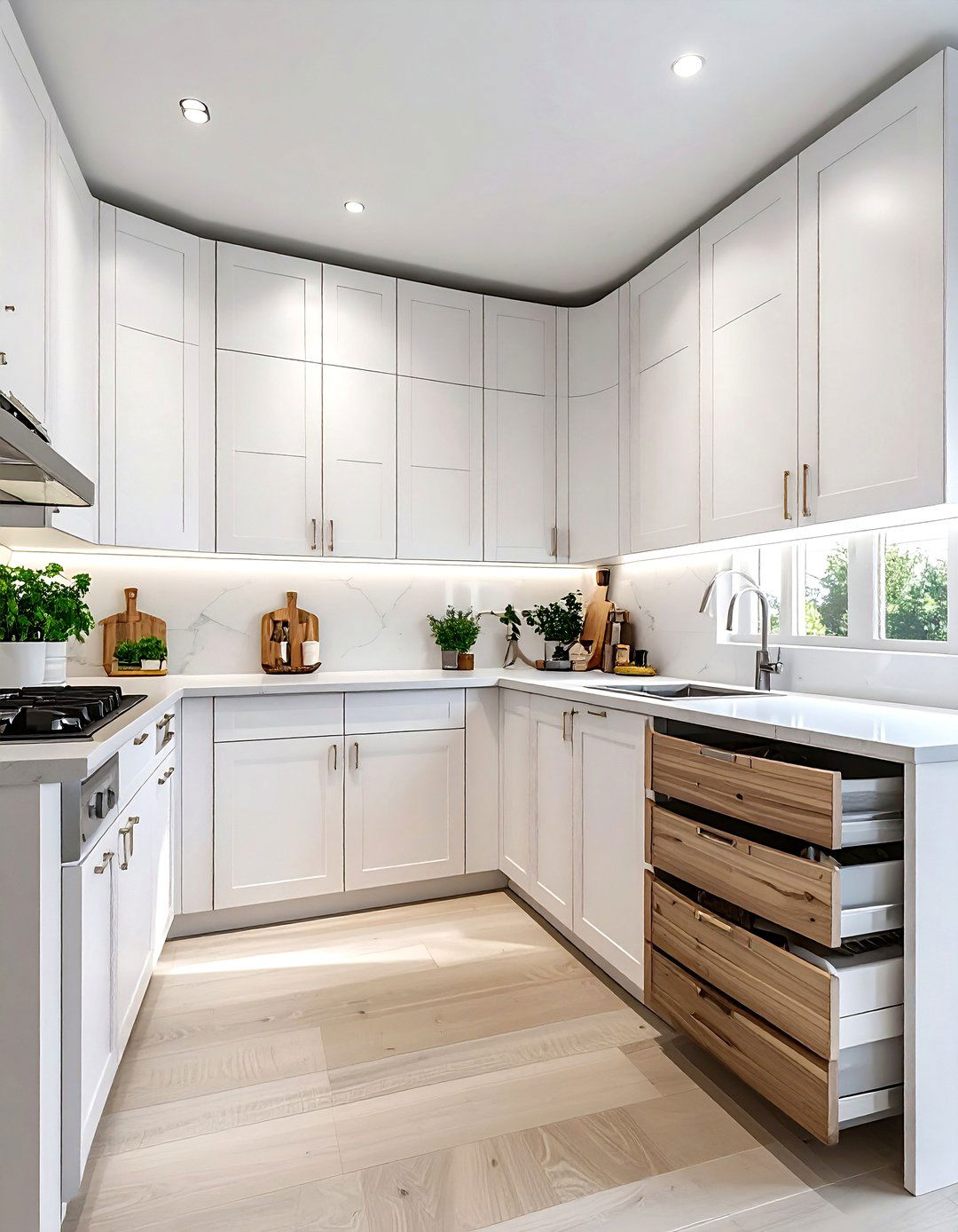 U shaped kitchen with pantry - 30 U-shaped kitchen ideas