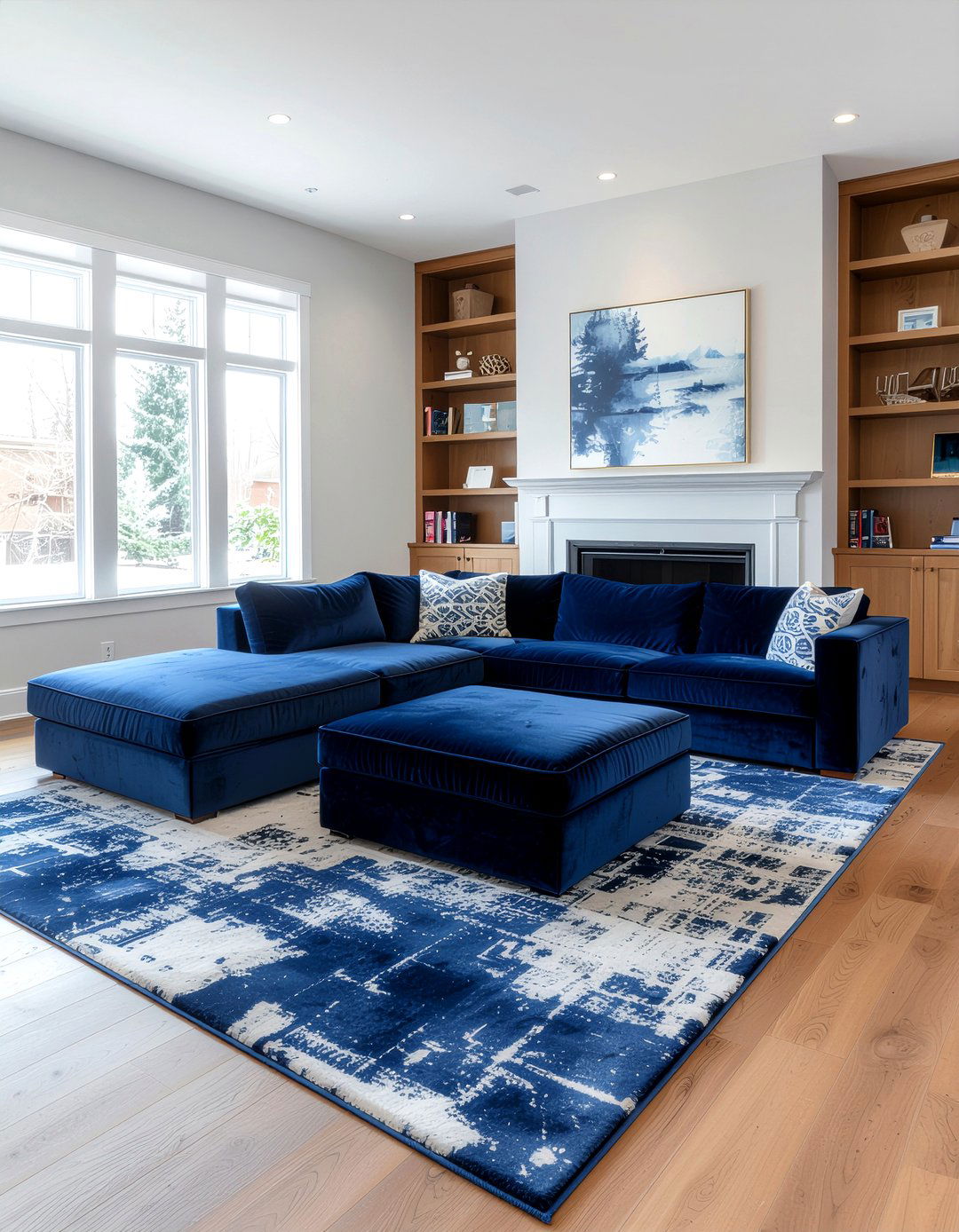 U shaped sofa with ottoman - 30 U-shaped sofa living room ideas