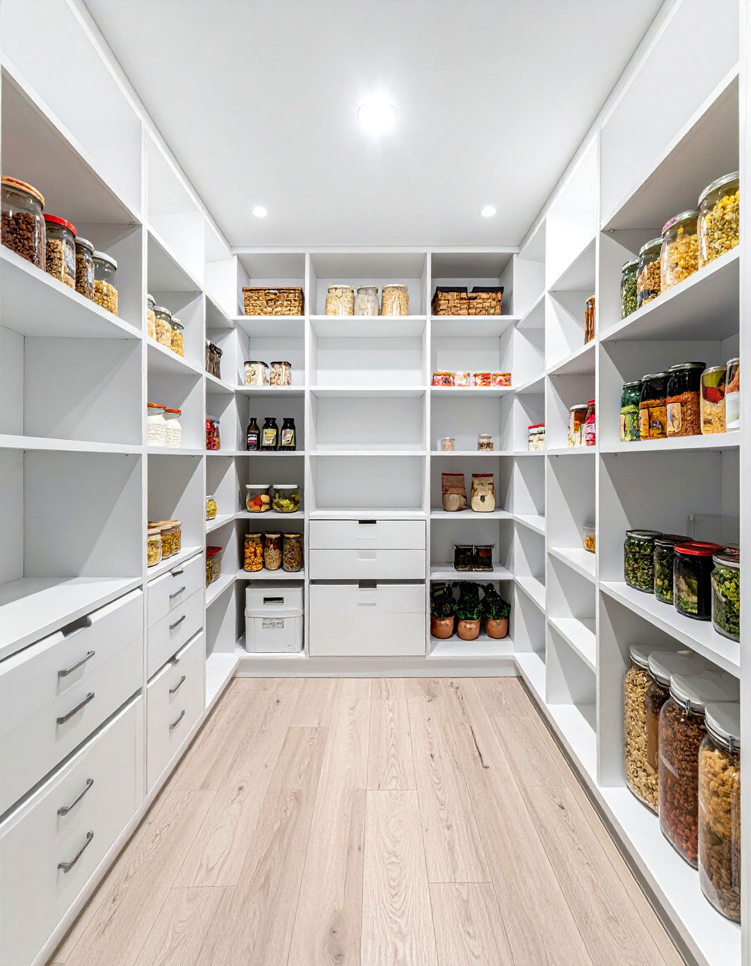 U shaped walk in pantry - 30 walk-in pantry kitchen ideas
