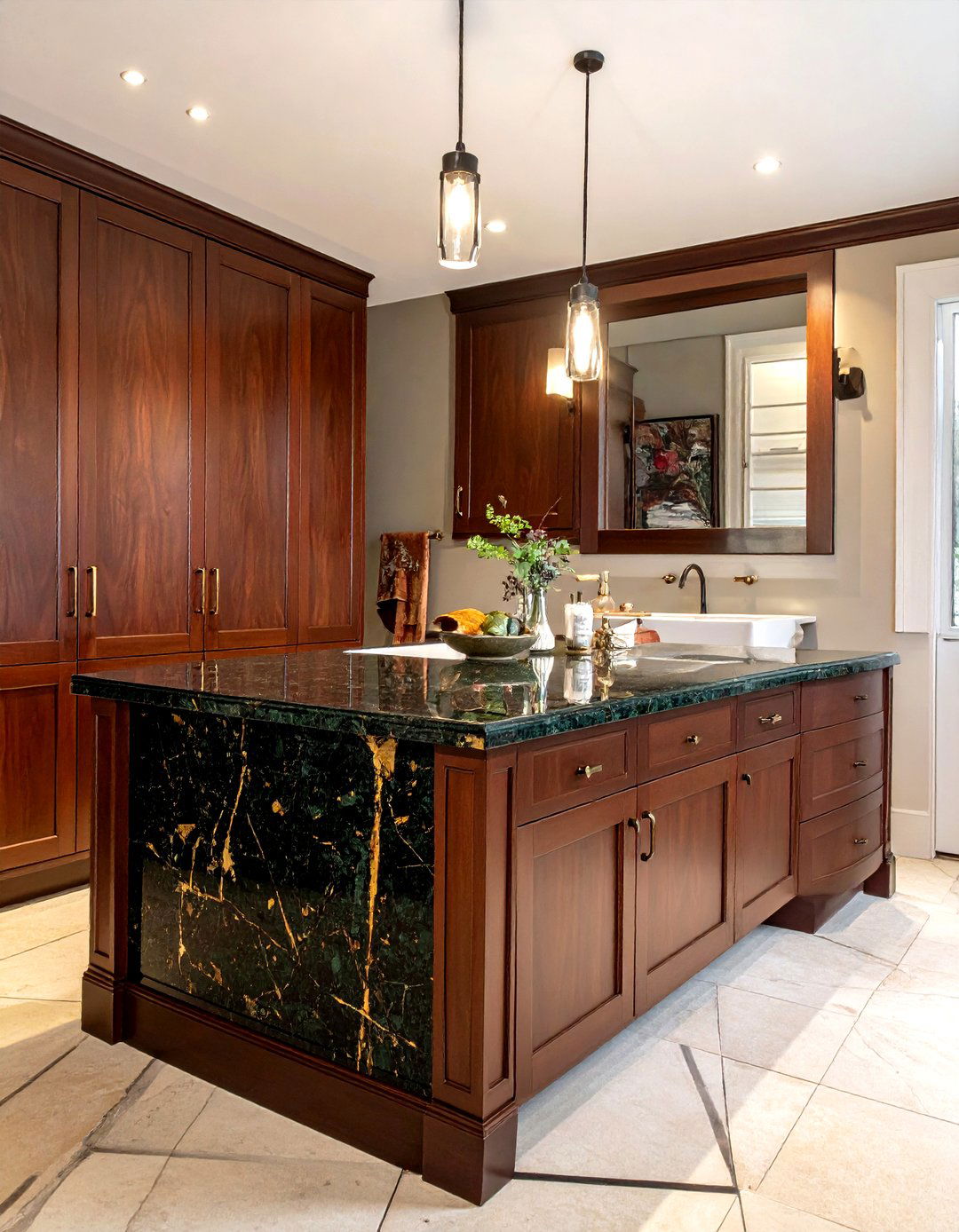 Ubatuba Granite - 30 granite countertop bathroom ideas