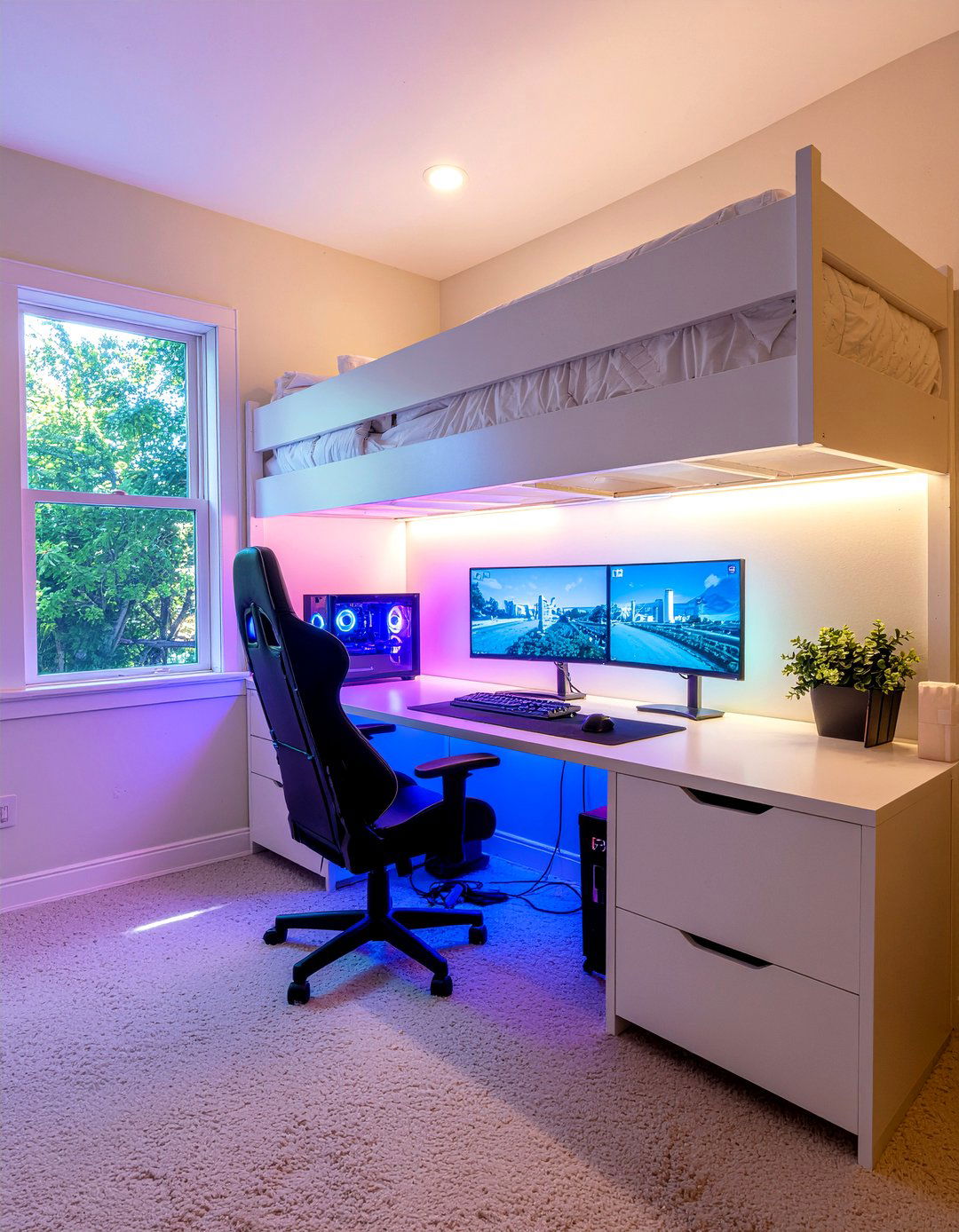 Under Bed Gaming Zone - 30 video game bedroom ideas