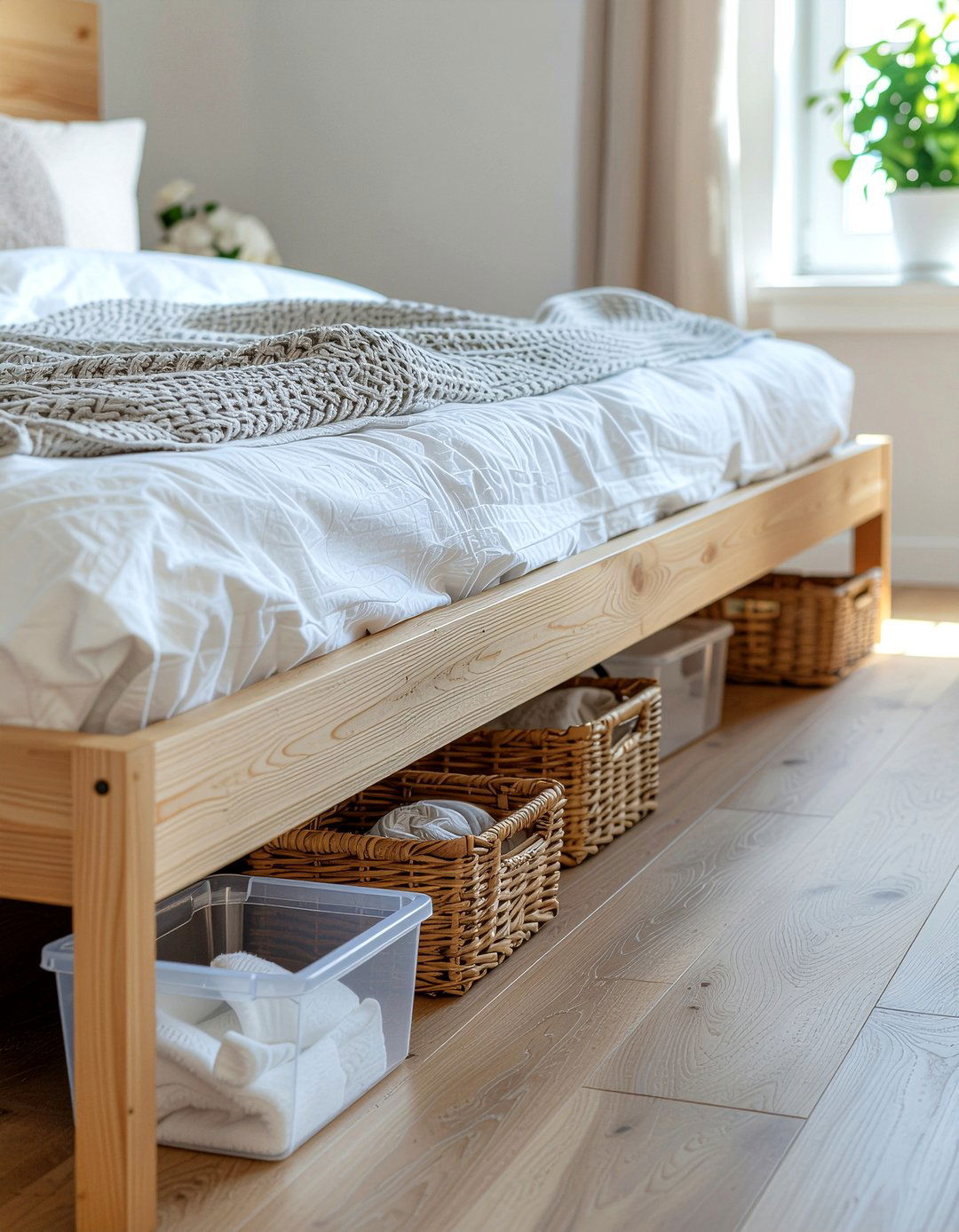 Under Bed Storage - 30 bedroom hacks