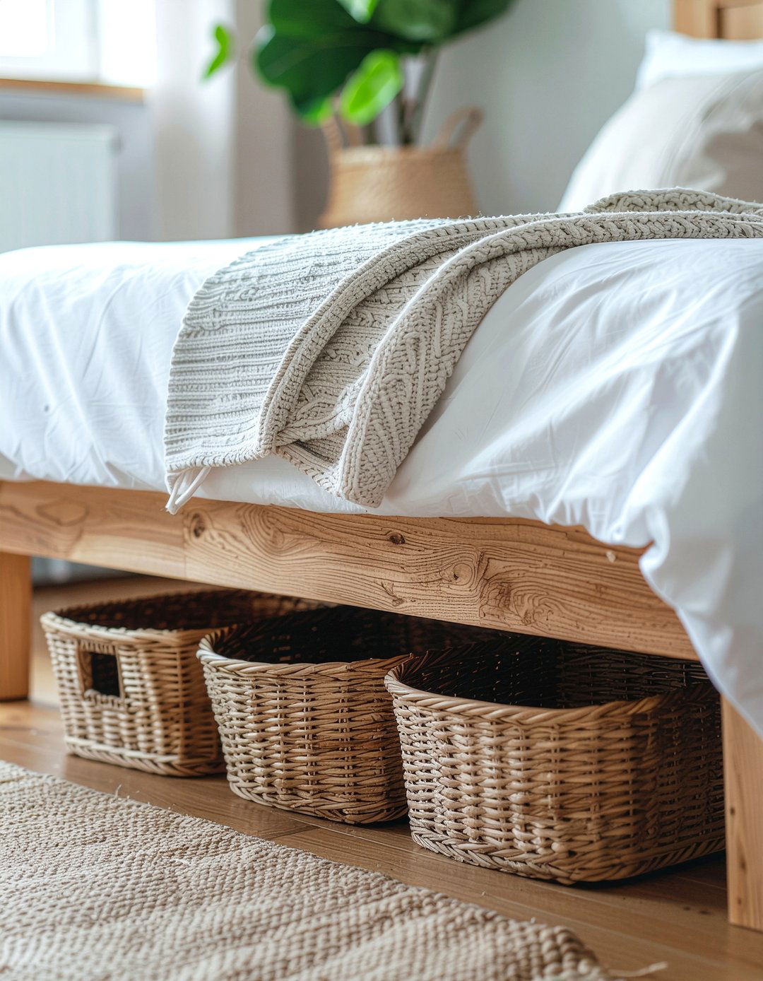 Under Bed Storage - 30 one day bedroom ideas