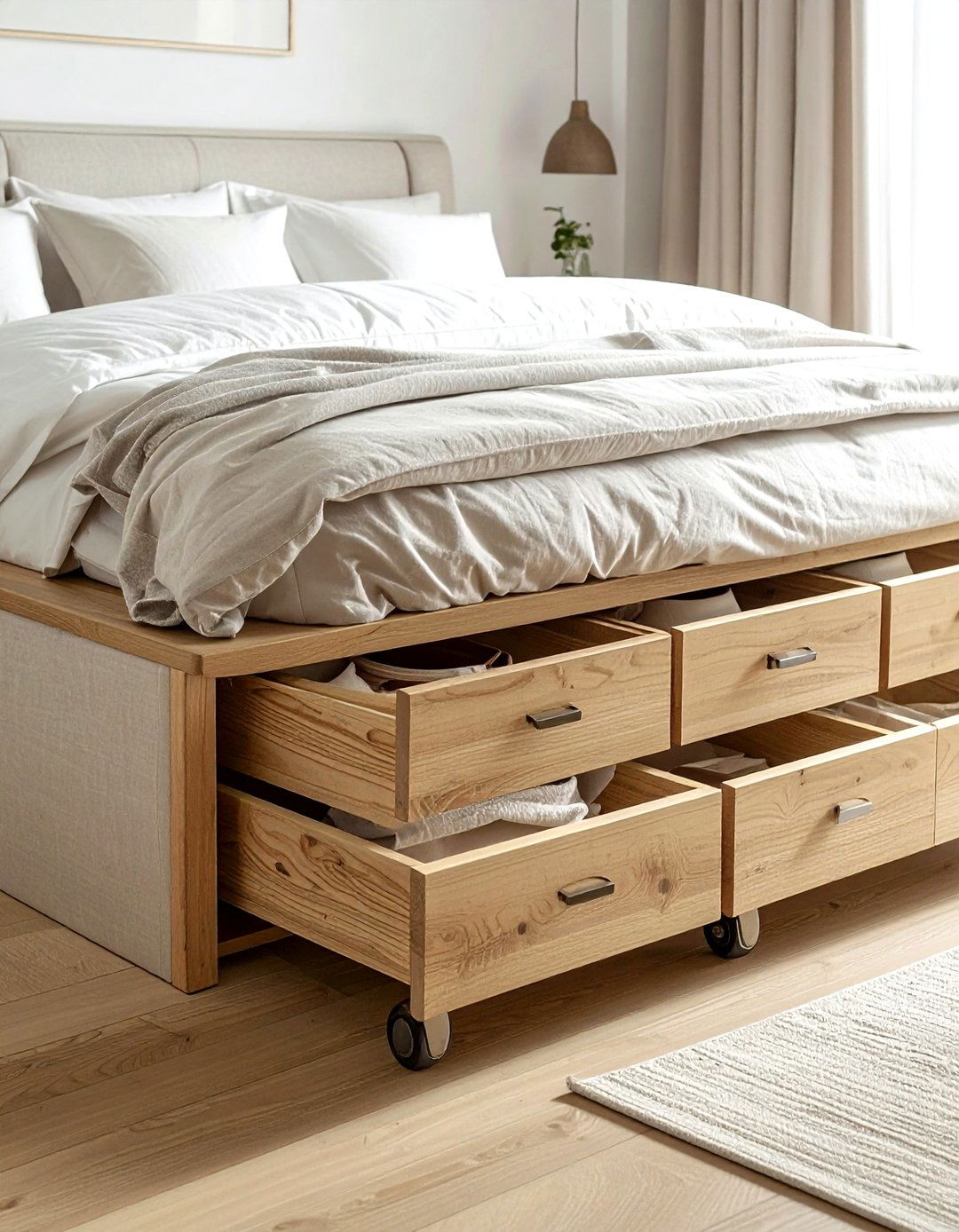 Under Bed Storage Drawers - 30 bedroom clever storage ideas