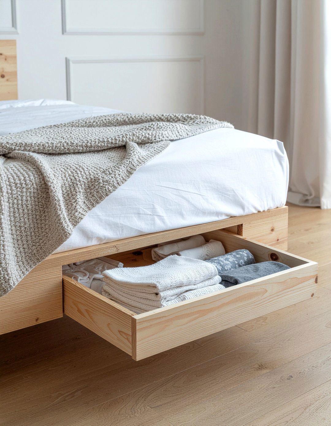 Under Bed Storage Drawers - 30 bedroom transforming furniture ideas