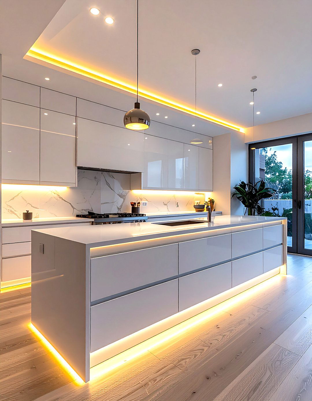 Under Cabinet Kitchen Lighting - 30 peaceful kitchen ideas