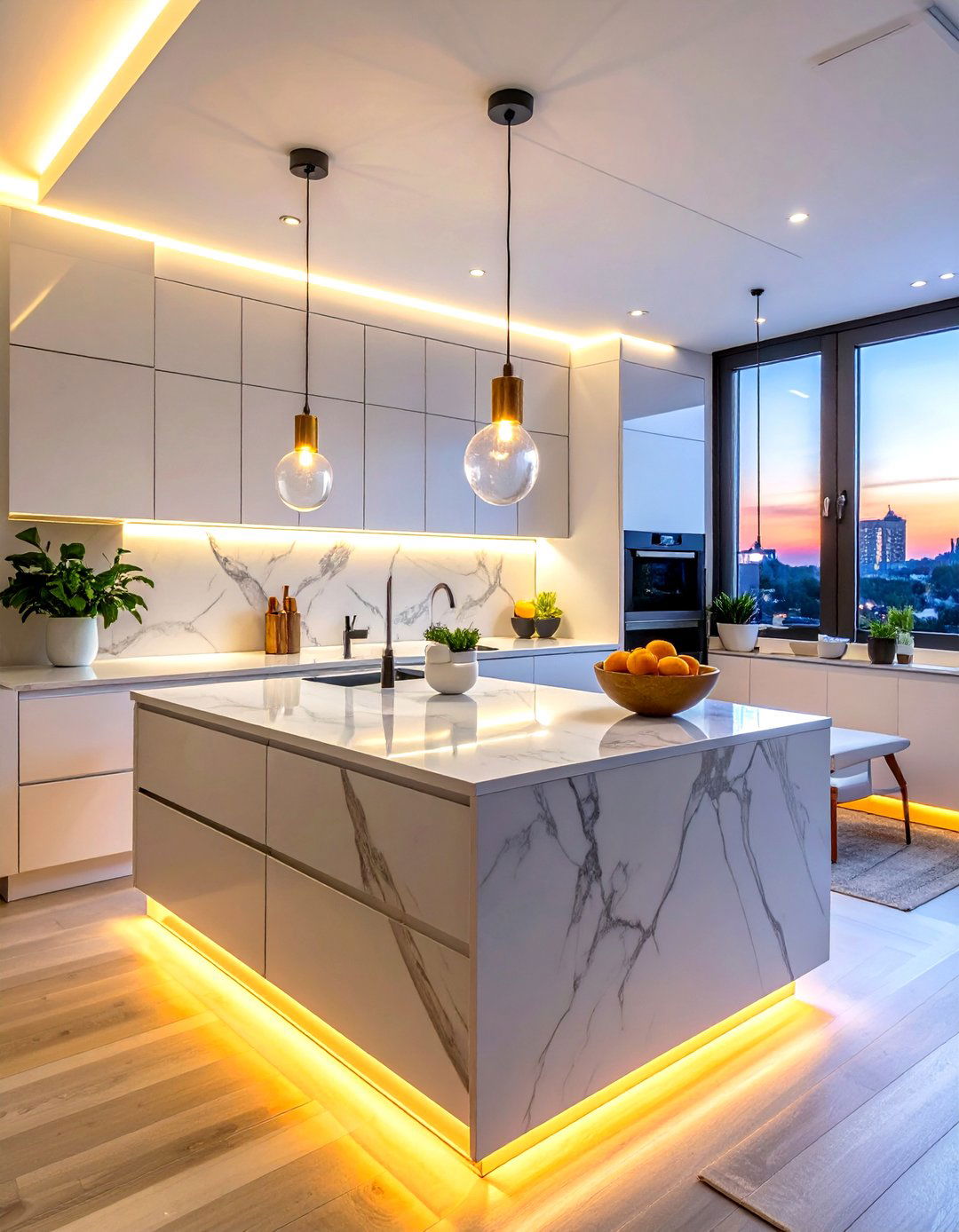 Under Cabinet LED Lighting - 30 tiny kitchen ideas