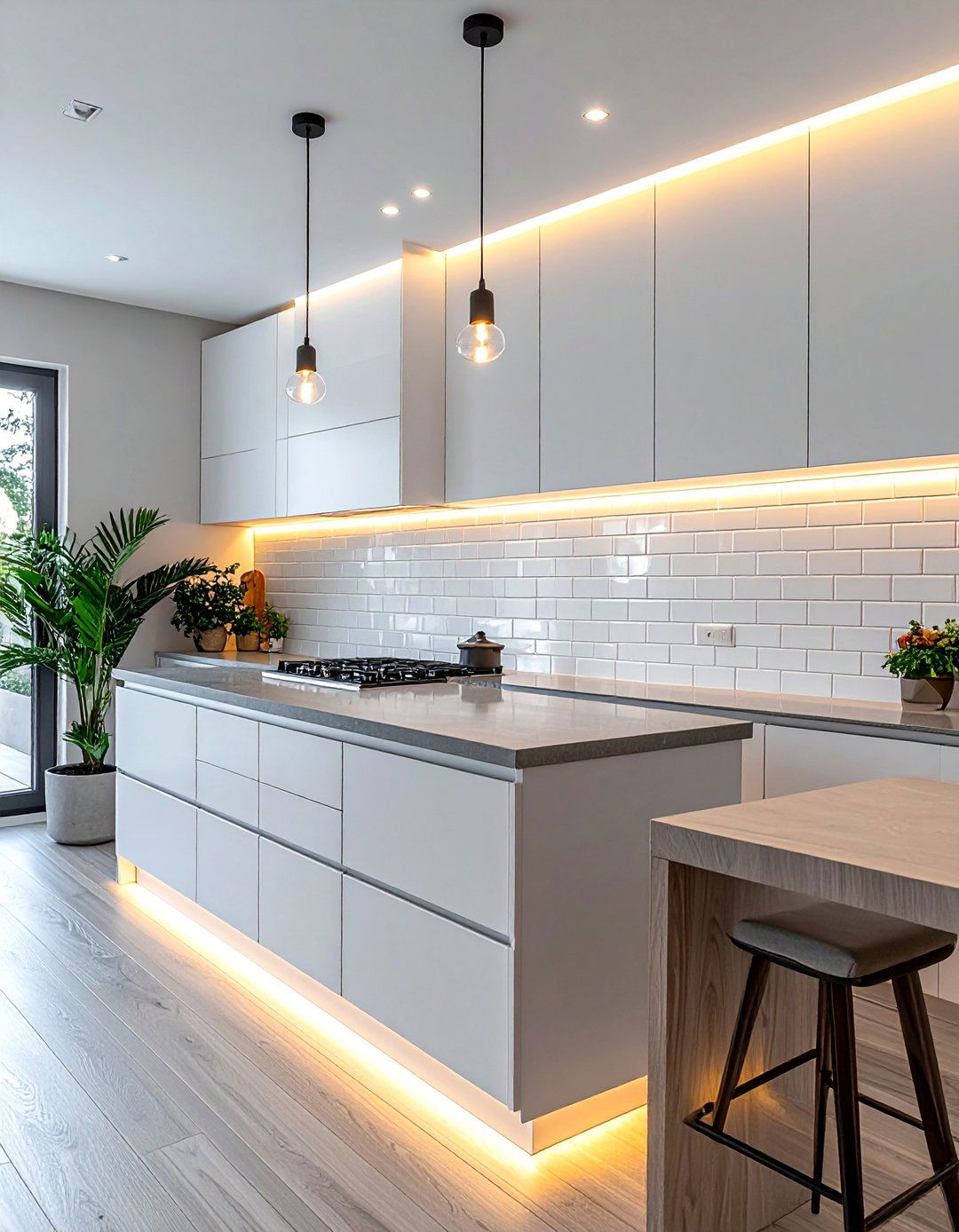 Under Cabinet LED Lighting - 30 efficient kitchen ideas