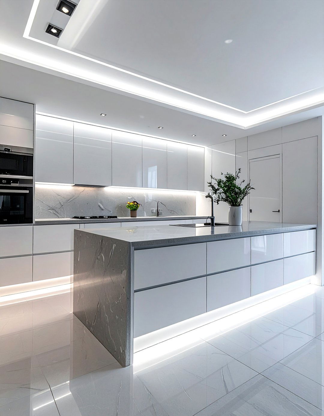 Under Cabinet Lighting - 30 apartment kitchen ideas