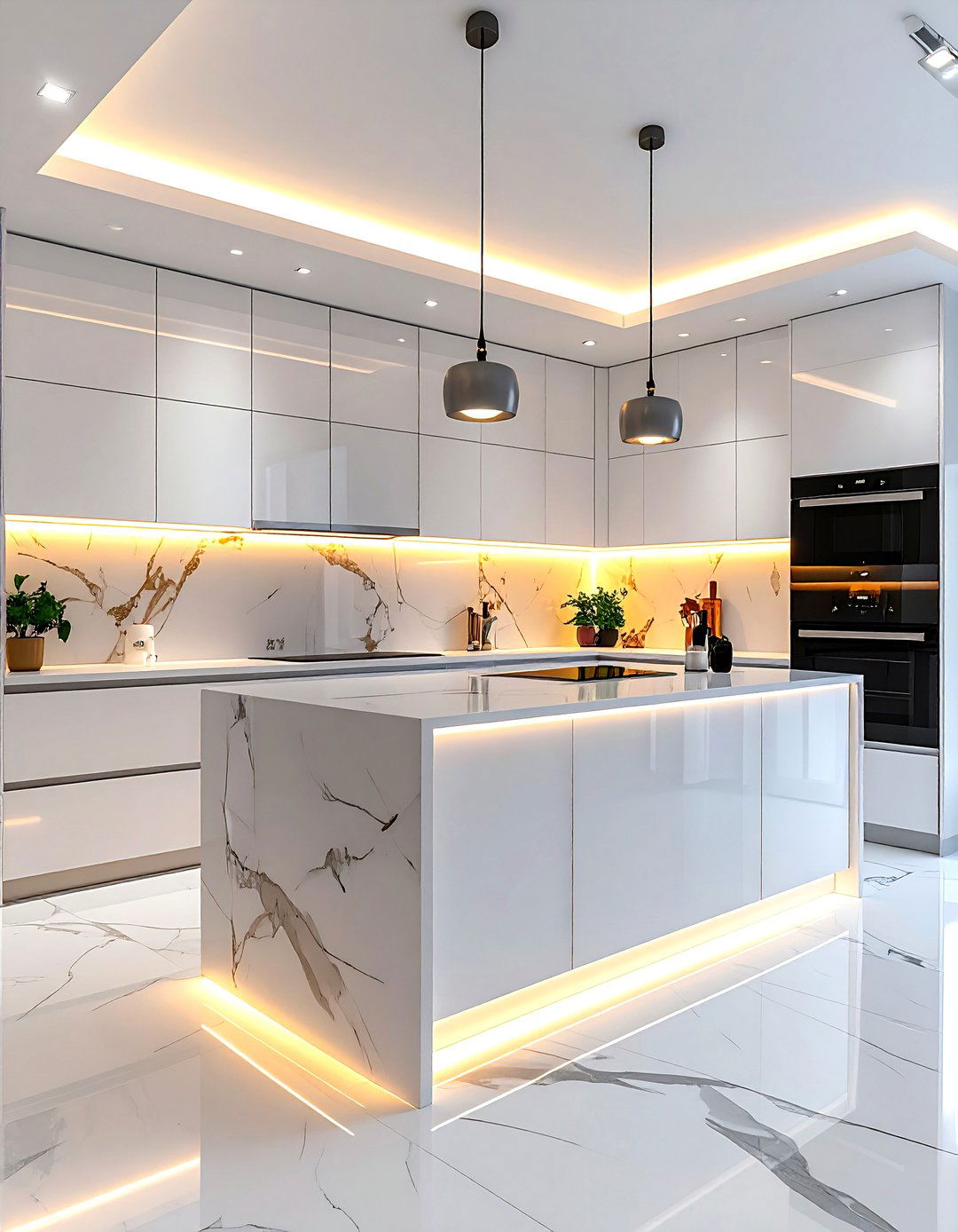 Under Cabinet Lighting - 30 inexpensive decor ideas