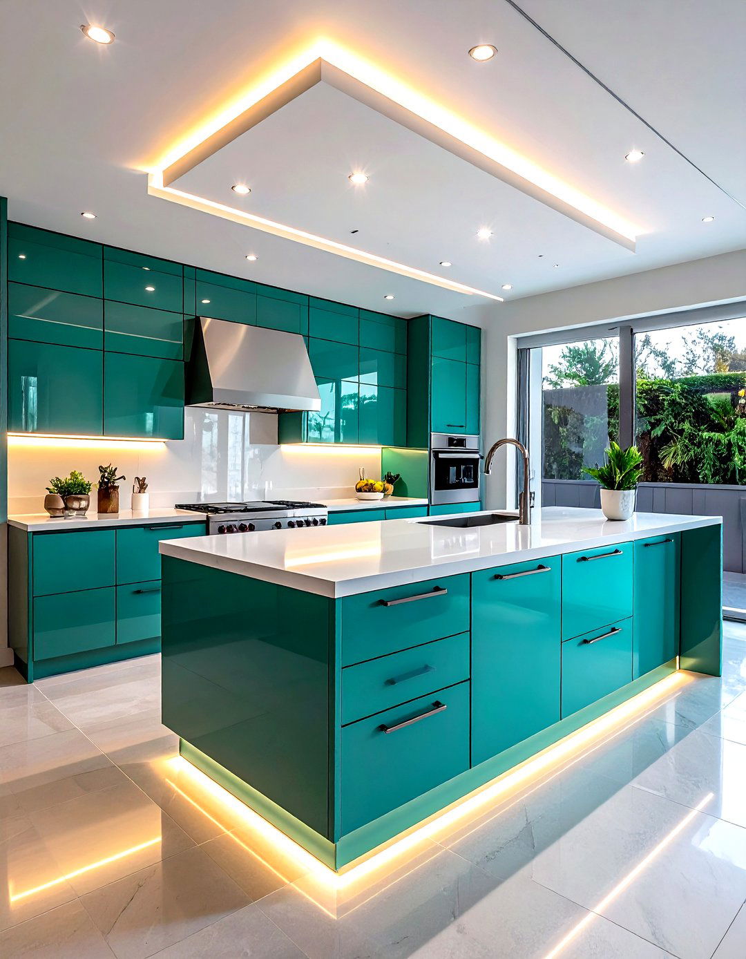 Under Cabinet Lighting - 30 kitchen ergonomic ideas