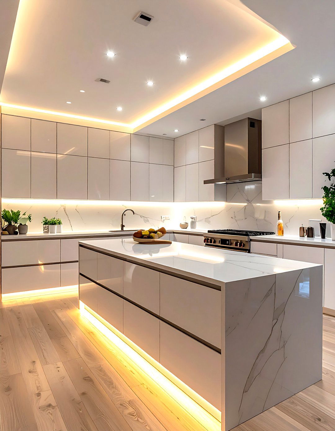 Under Cabinet Lighting - 30 kitchen planning tips