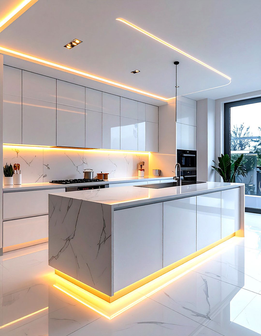 Under Cabinet Lighting - 30 kitchen splurge and save ideas