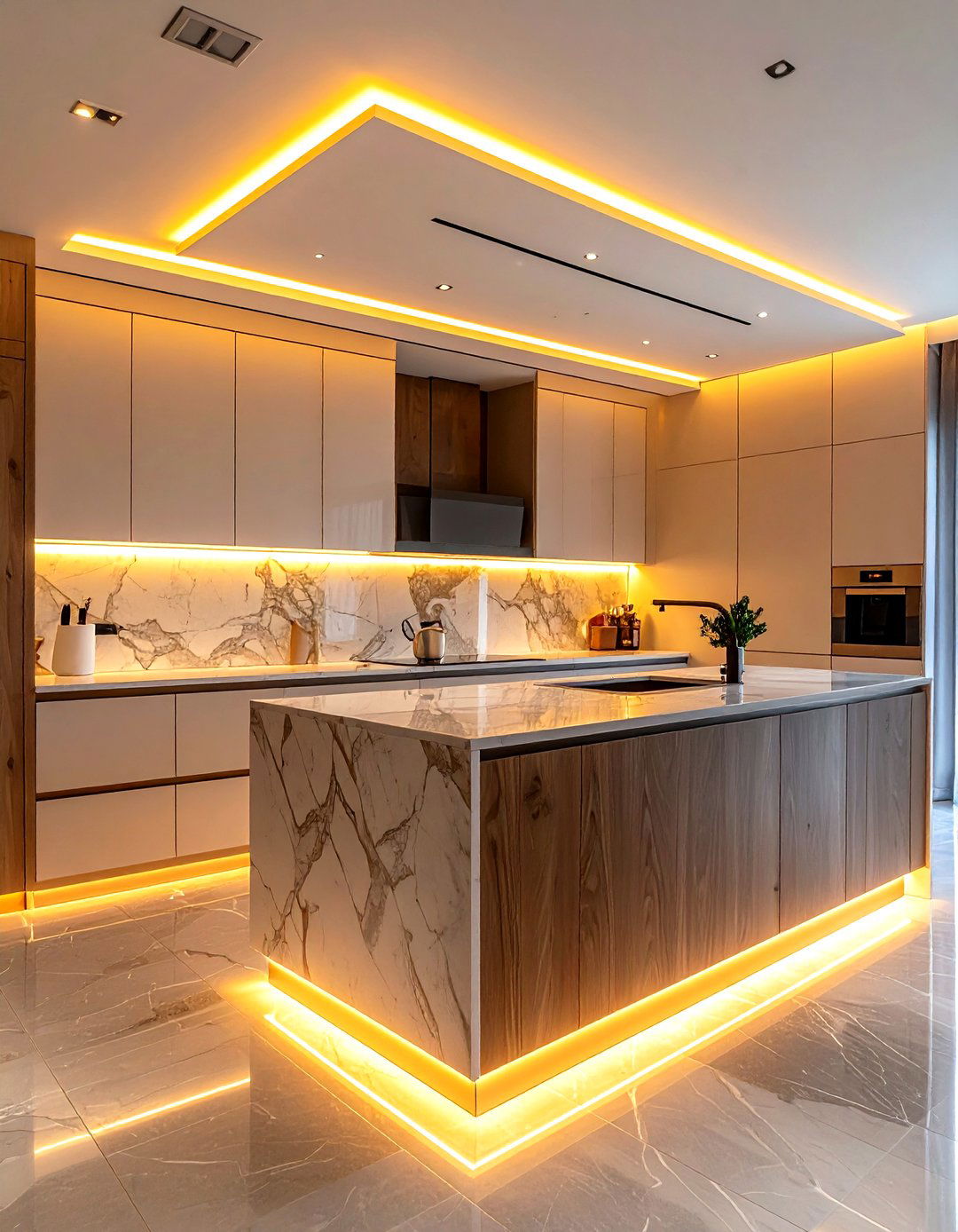 Under Cabinet Lighting - 30 kitchen timeless element ideas