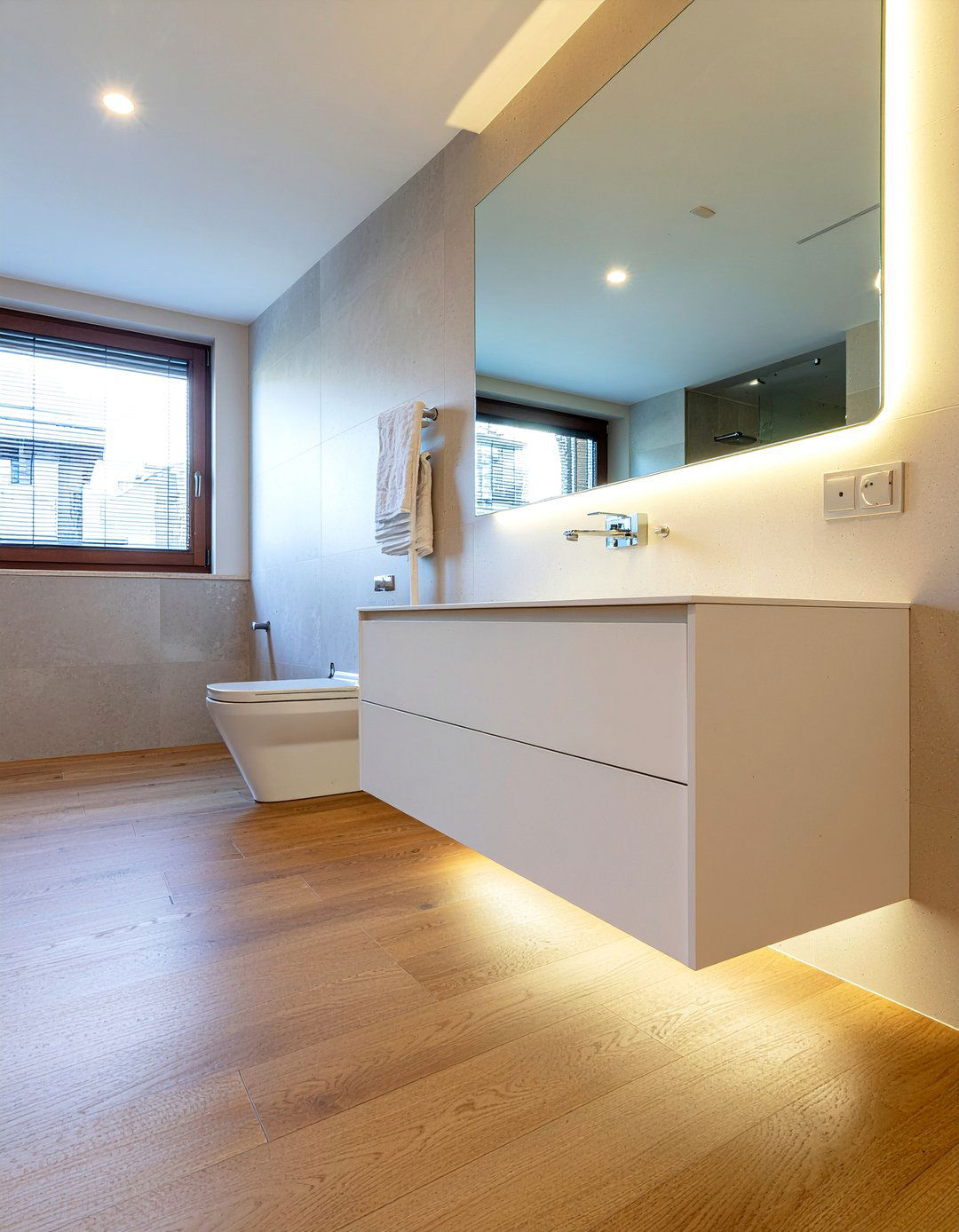 Under Cabinet Lighting - 30 bathroom lighting accent ideas