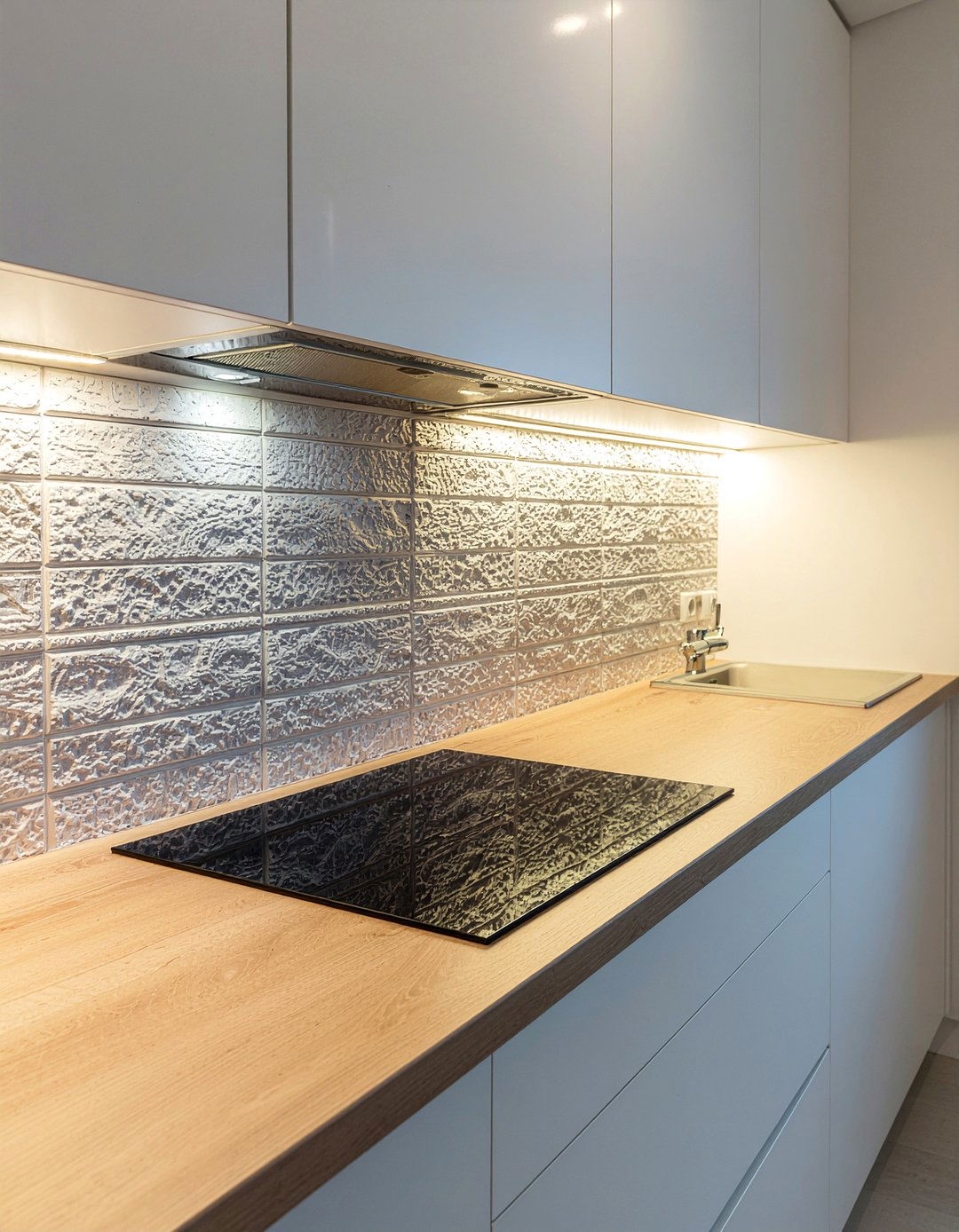 Under Cabinet Lights - 30 kitchen warmth ideas