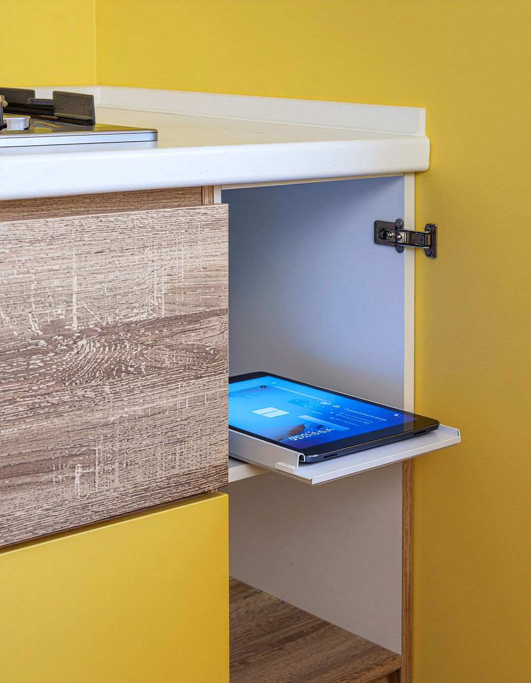 Under Cabinet Organizer - 30 kitchen command center ideas