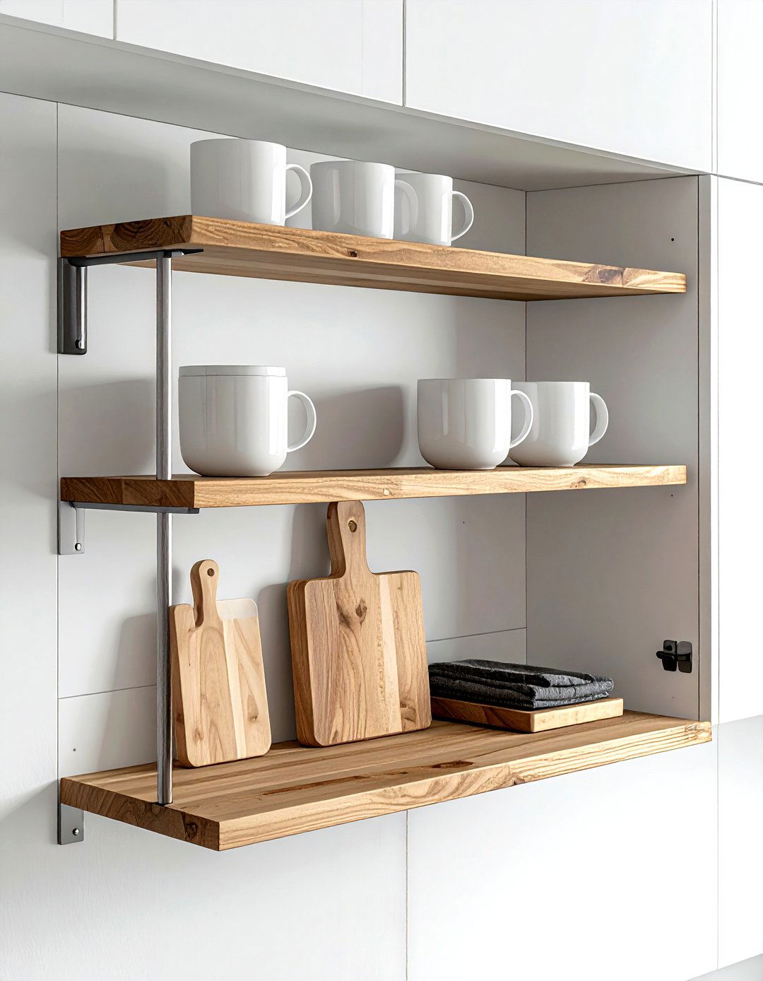 Under Cabinet Shelf - 30 kitchen wall storage ideas