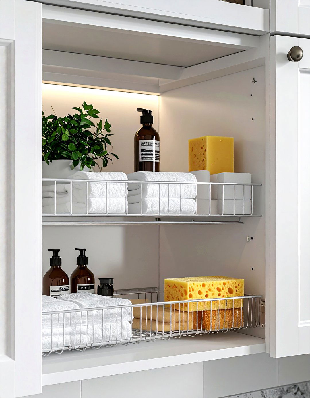 Under Cabinet Shelving - 30 laundry room shelving ideas