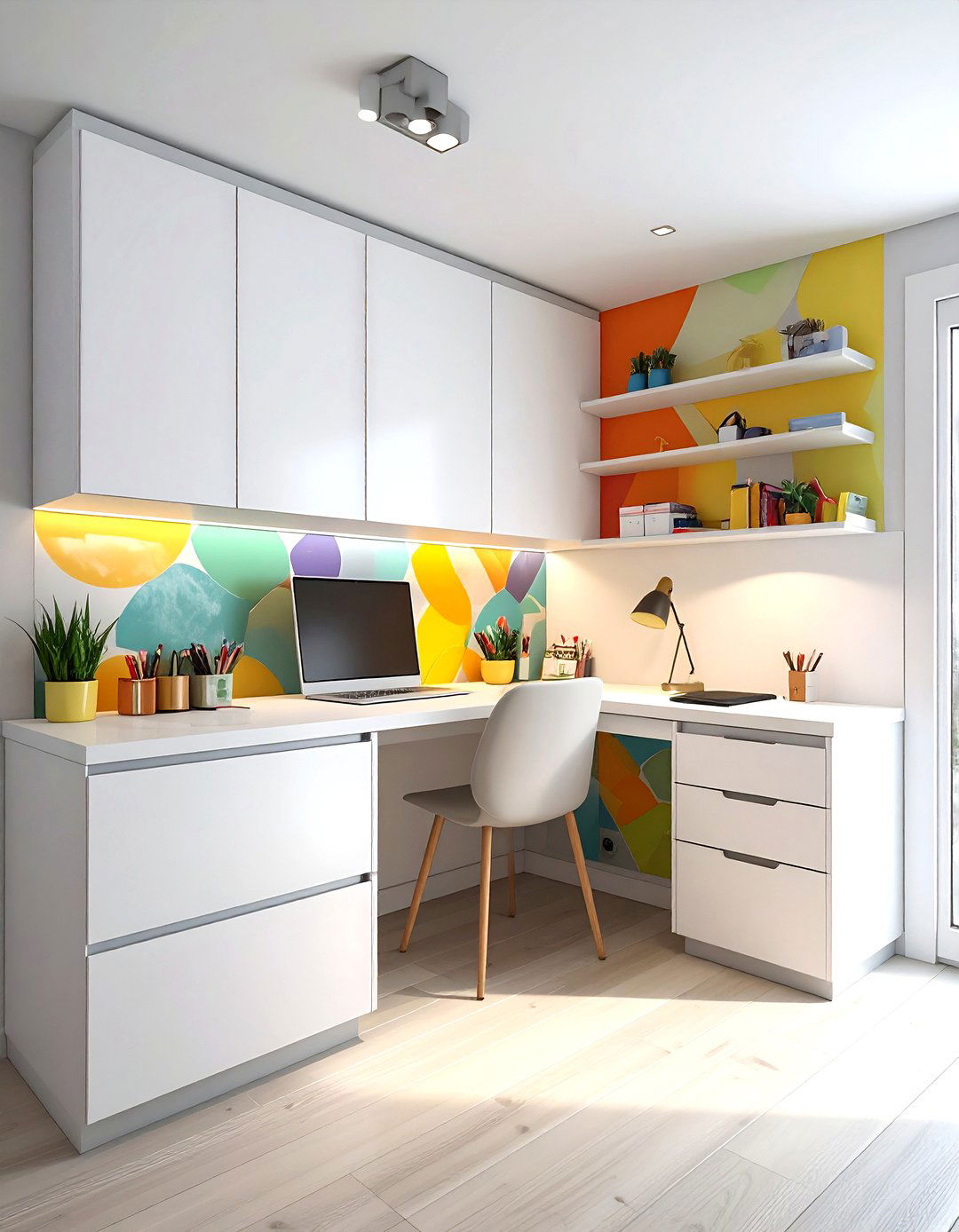 Under Counter Workspace - 30 kitchen homework station ideas