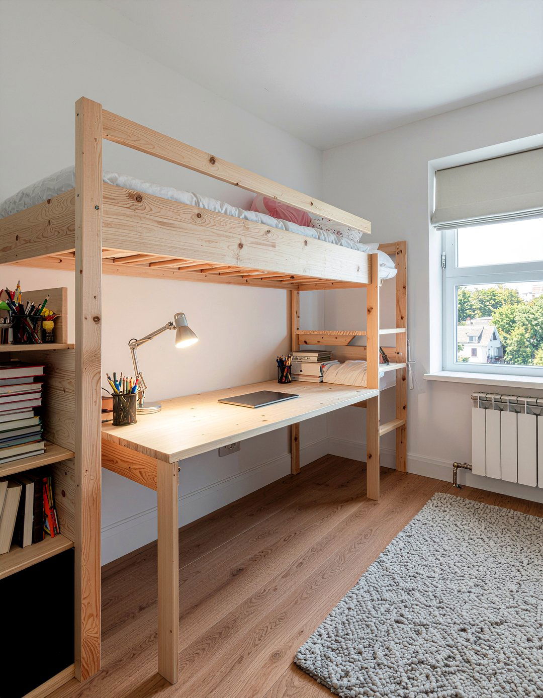 Under Loft Bed Desk - 30 bedroom desk ideas