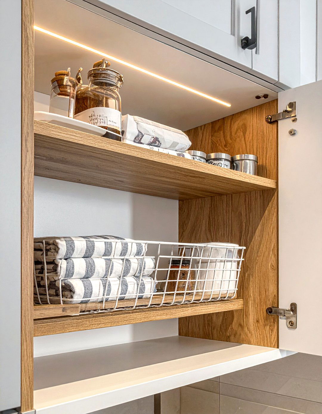 Under Shelf Basket - 30 small kitchen organization ideas