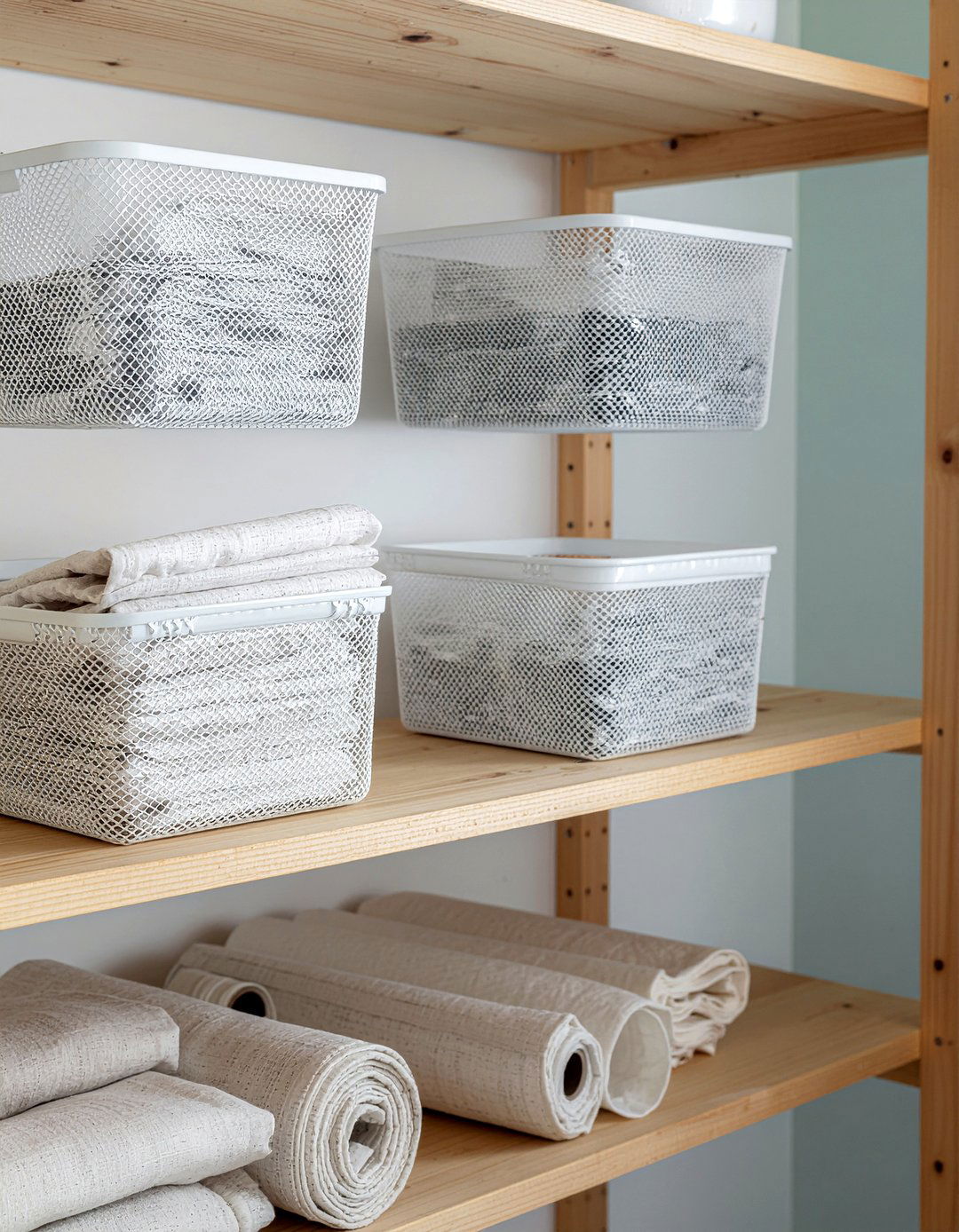 Under Shelf Hanging Baskets - 30 kitchen organization ideas