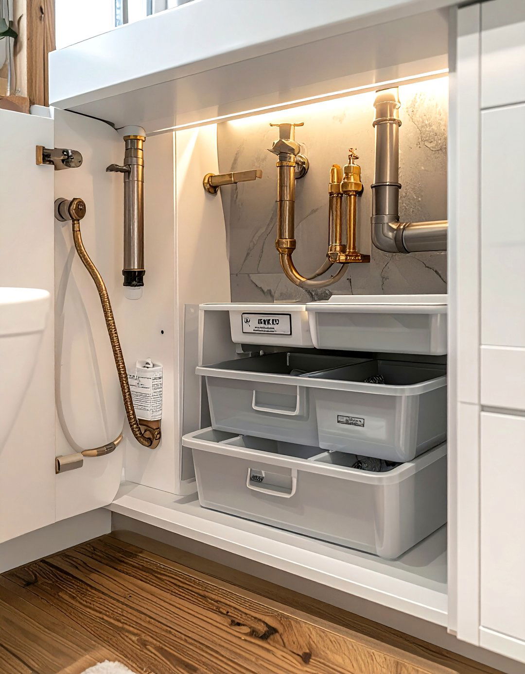 Under Sink Organizer - 30 space-saving kitchen ideas