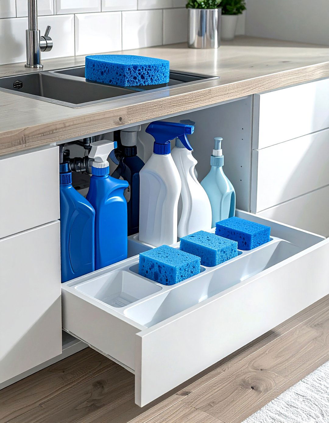 Under Sink Pull Out Drawer - 30 kitchen drawer organization ideas