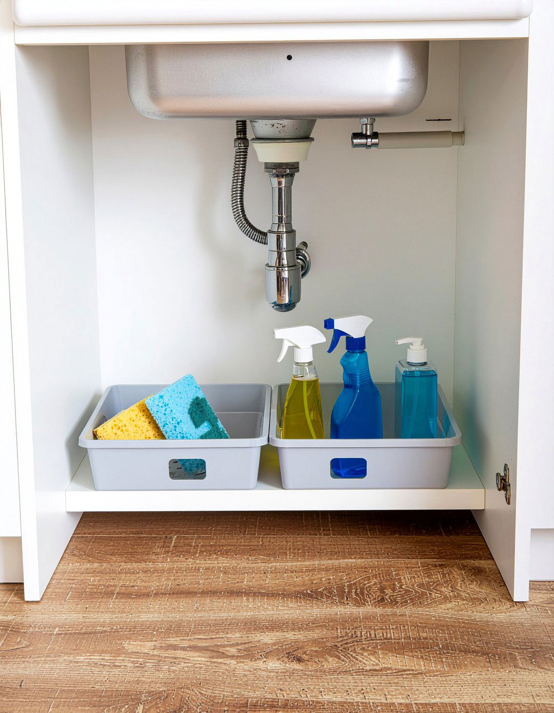 Under Sink Storage - 30 kitchen cabinet organization ideas