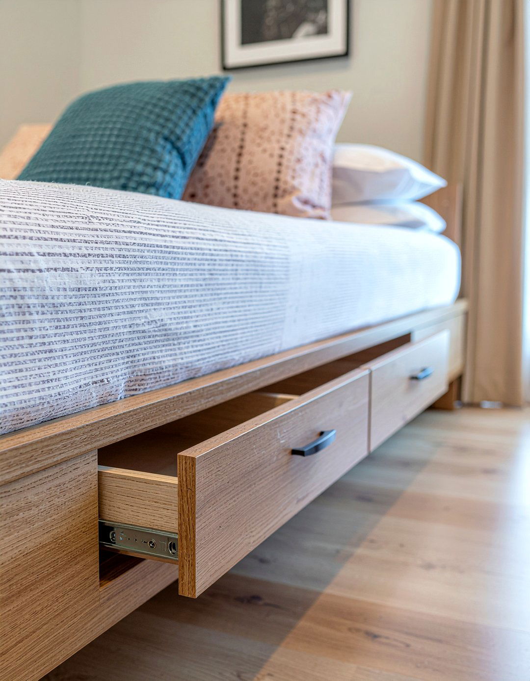 Under bed storage - 30 bedroom on a budget ideas