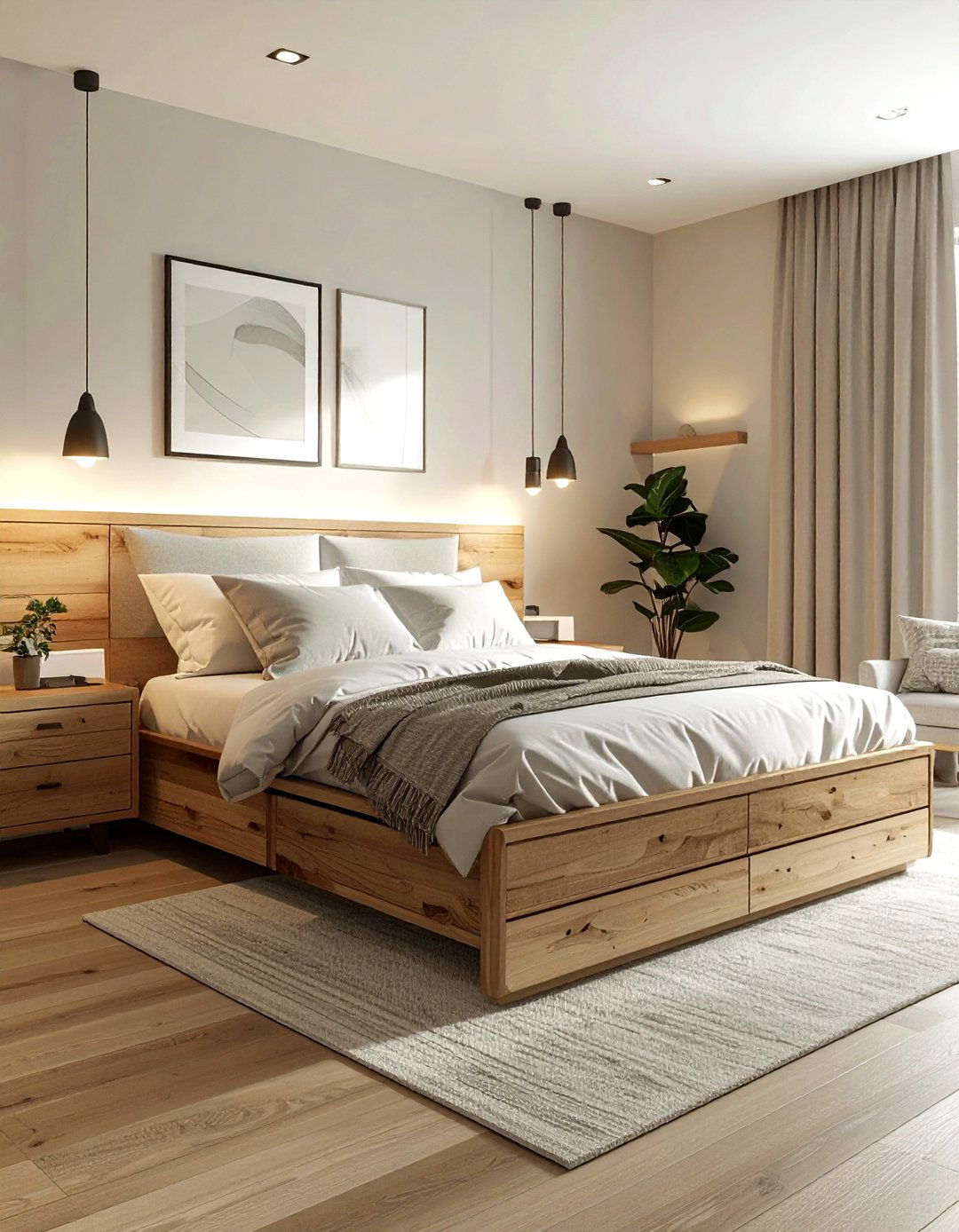 Under bed storage drawers - 30 bedroom creative storage ideas