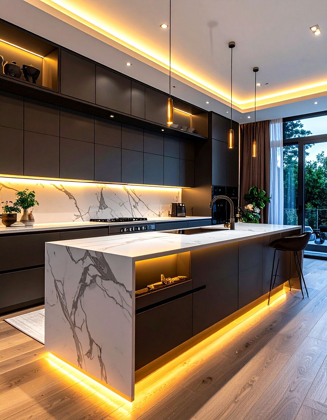 Under cabinet LED lighting - 30 spec home kitchen ideas