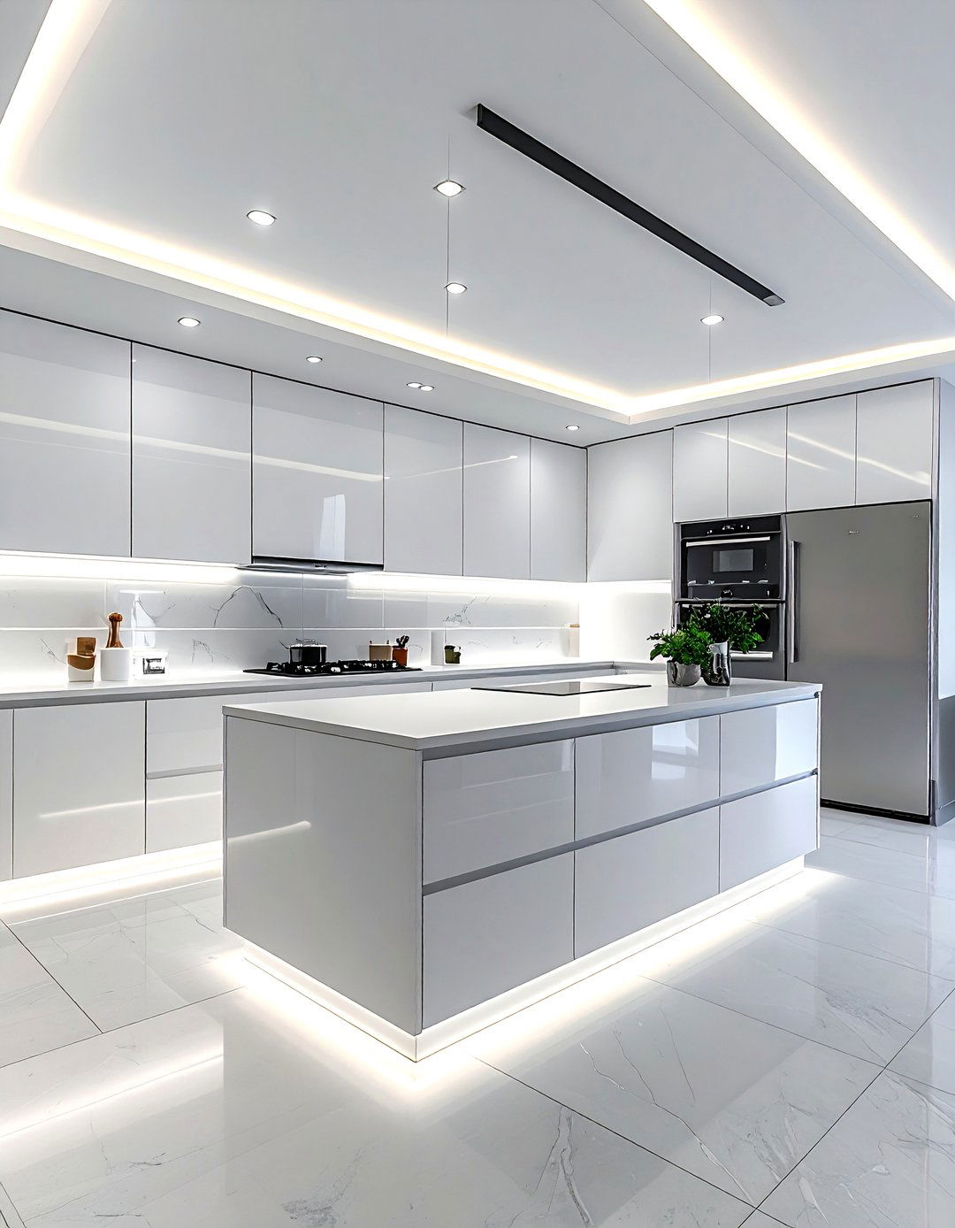 Under cabinet led lighting - 30 DIY kitchen cabinet ideas