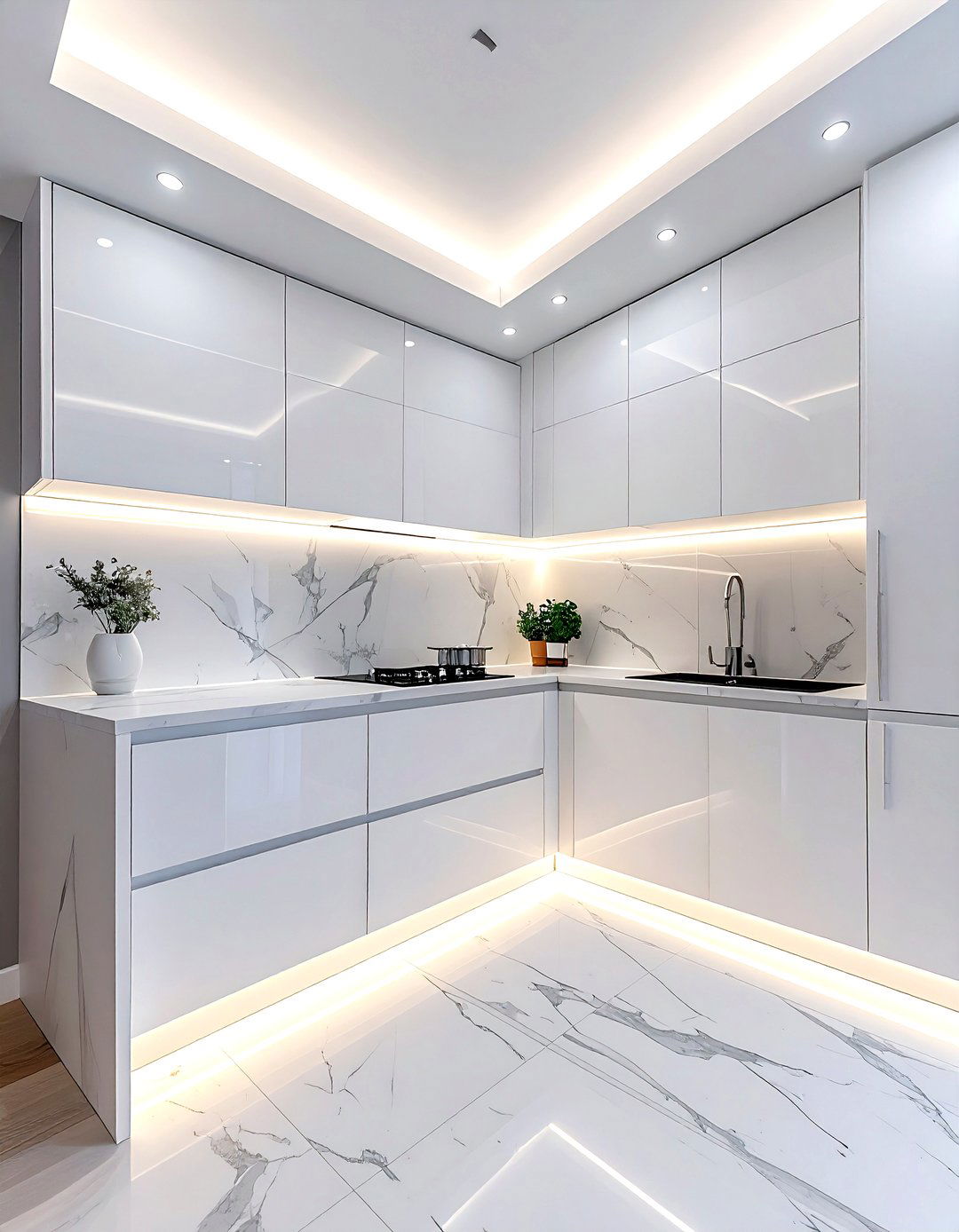 Under cabinet lighting - 30 kitchen goals ideas