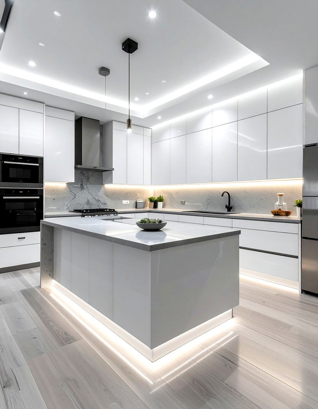 Under cabinet lighting - 30 kitchen space planning ideas