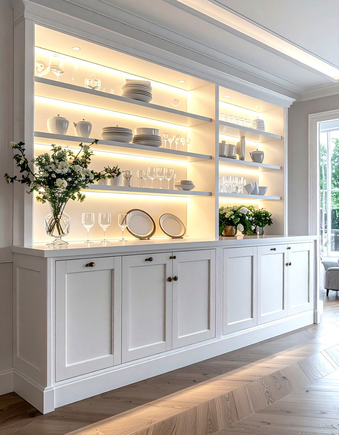 Under cabinet lighting for dining room hutch - 30 dining room accent lighting ideas