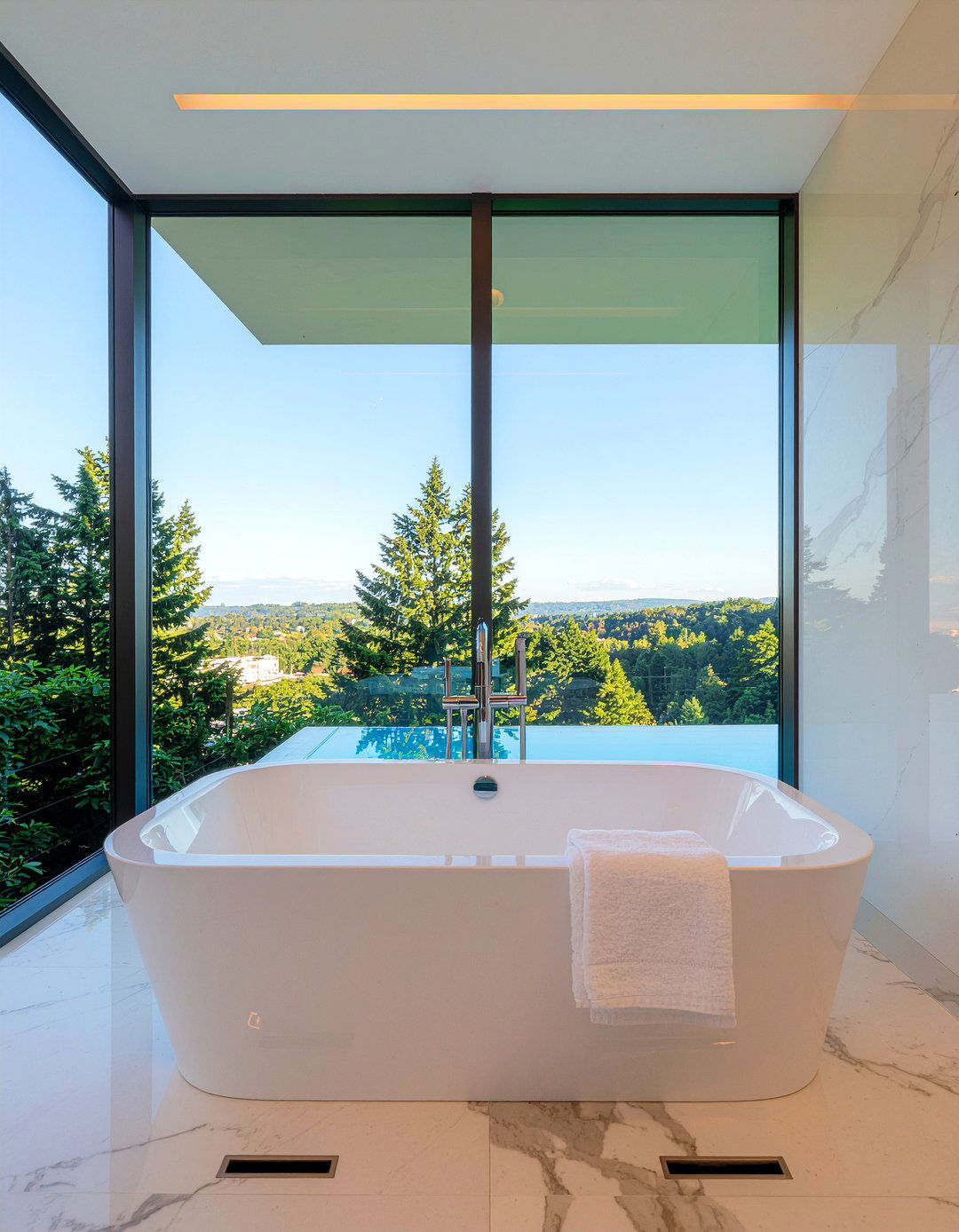 Under mount bathtub - 30 master bathroom tub ideas