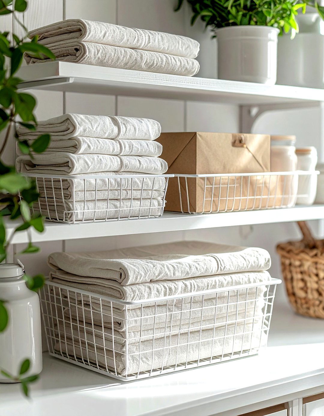 Under shelf basket - 30 kitchen storage hacks