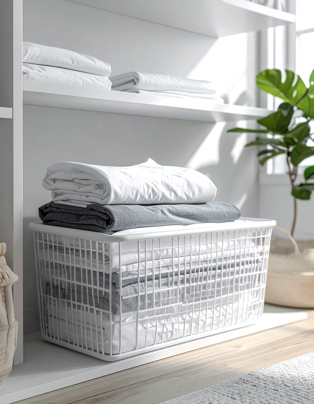 Under shelf basket - 30 bedroom storage hacks