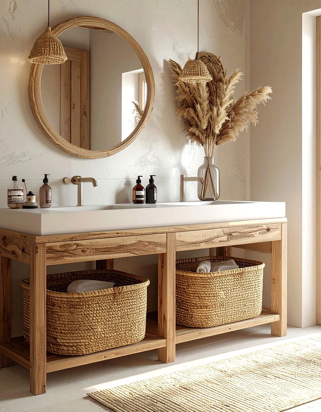 Under sink basket - 30 tiny bathroom ideas