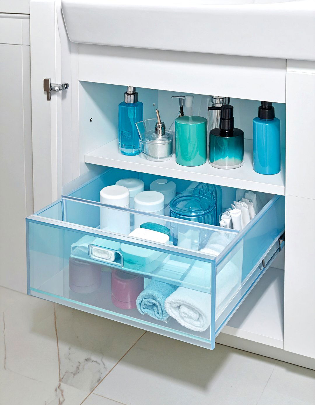Under sink storage bin - 30 bathroom registry ideas
