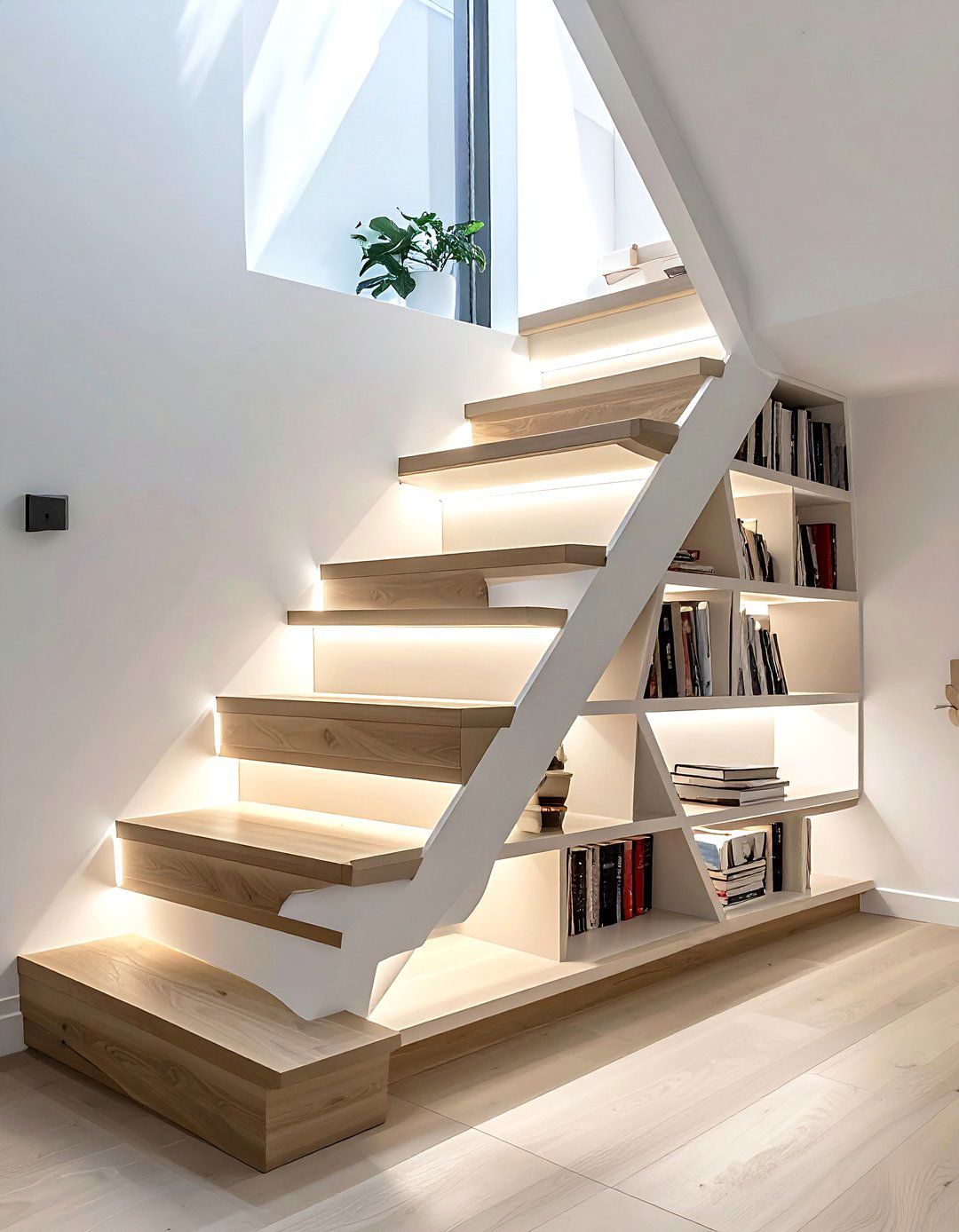 Under stairs book storage - 30 book decor ideas